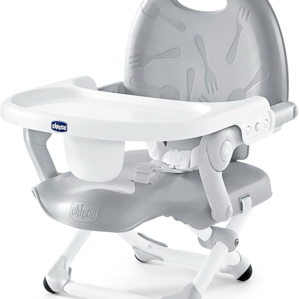 chic Gray Booster Seat